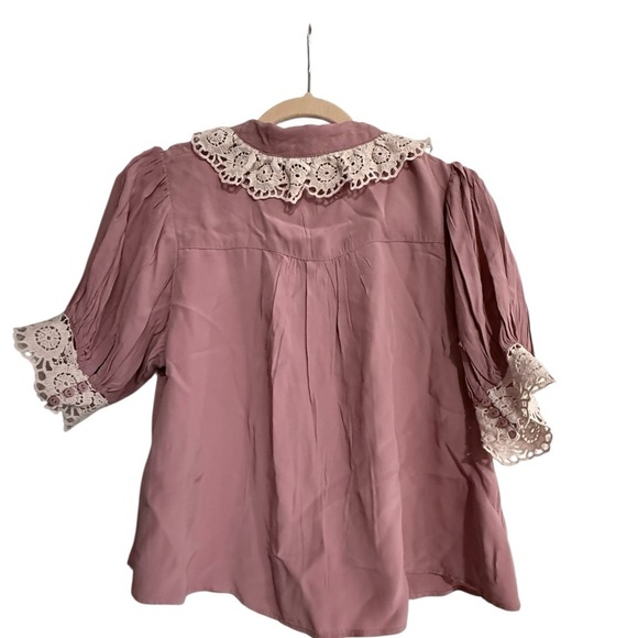 Free People My Love Lace Top - Mauve | NWT​​ - Picture 2 of 7